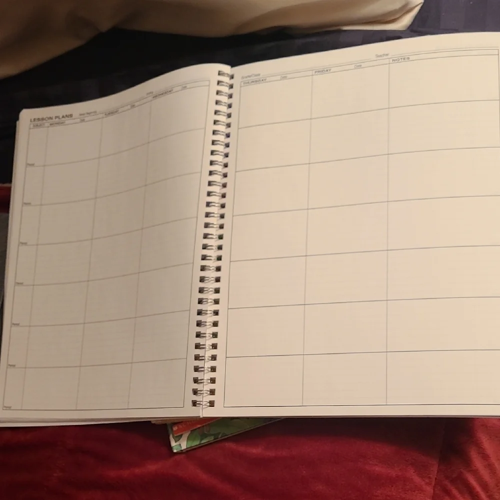Blue Lesson Plan Book